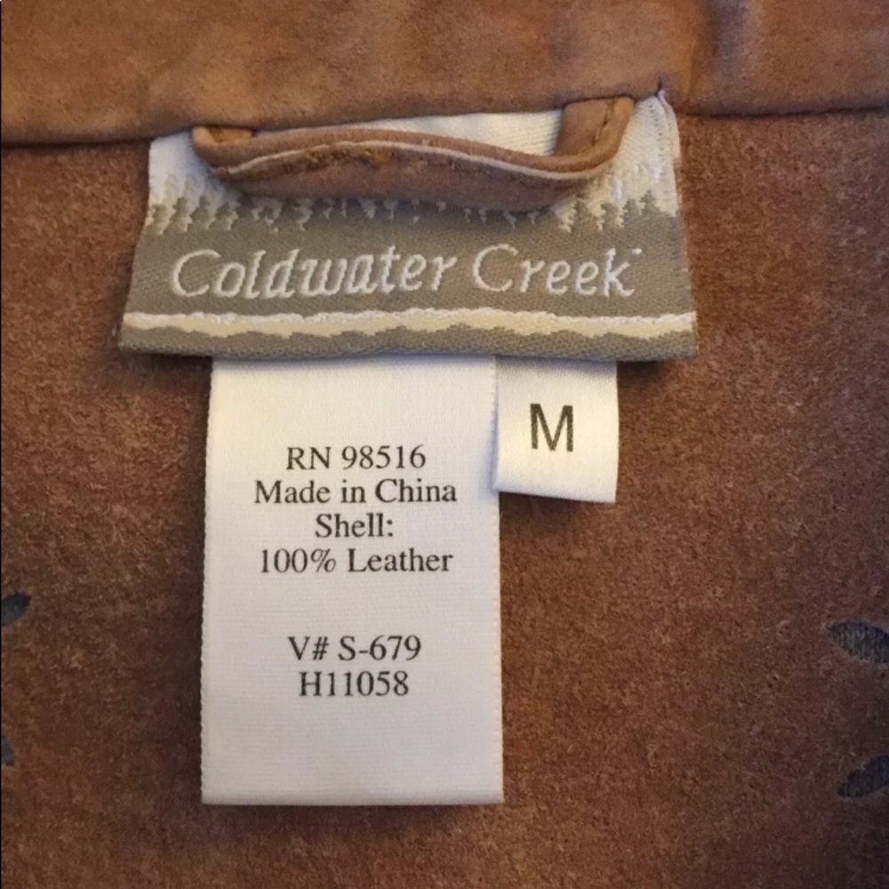 SOLD! Coldwater Creek Suede Jacket Size “M”